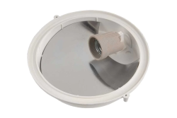 Светильник НПП 03-100-005.03 100Вт круг белый без решетки IP54  РОНДО 