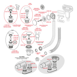 Обвязка для ванны  ALCAPLAST пластик Клик-Клак