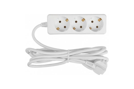 Удлинитель 3 местный  5 метров  16А, с/з  GENERAL