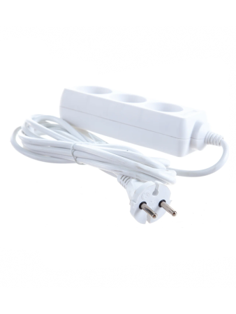 Удлинитель 3 местный  5 метров  10А, б/з  GENERAL