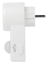 Датчик движения  розеточный ДДР-01, 1200Вт, 9м  ЭРА