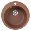Мойка кварцевый песок накладная 479 х 180мм круглая терракот RUND  EWIGSTEIN