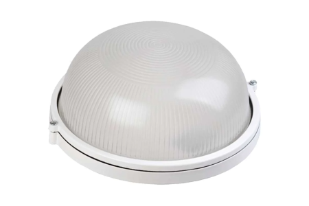 Светильник НБП   60Вт круг белый б/решетки  GENERAL  (НПП 1301)