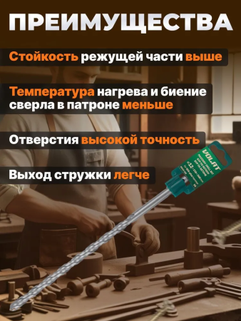 Бур SDS+  14х  210мм  ВОЛАТ