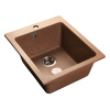 Мойка иск мрамор накладная 430 х 510 х 200мм терракот PRACTIK  GRANFEST