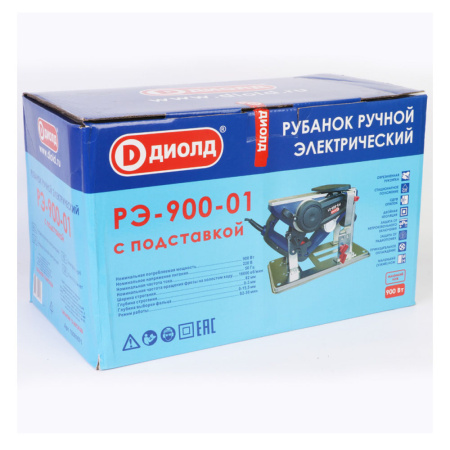 Рубанок  с подставкой  РЭ-900-01 ДИОЛД (900Вт, ширина строг.82мм, глуб. строг.3,0мм)