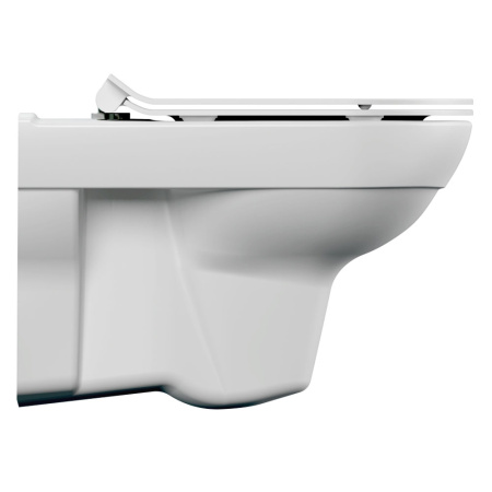 Унитаз подвесной белый CITY сиденье дюропласт, микролифт 370х355х530  CERSANIT