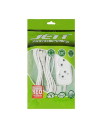 Удлинитель 3 местный 10 метров  10А, б/з (ПВС)  ДЖЕТ