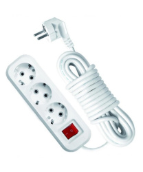 Удлинитель 3 местный  3 метра с выкл  16А, с/з (ПВС 3х1)  1-2.SALE