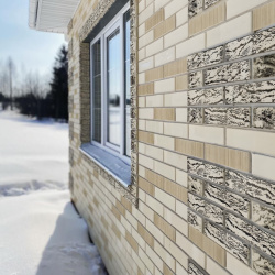 Кирпич керам лицевой одинар пустот 250х120х65  КЕРМА Пшеничное Лето