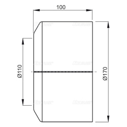 Розетка для трубы фановой  ALCAPLAST