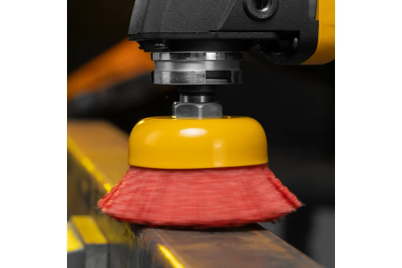 Щетка чашечная для дрели полимерно-абразивная 75мм  DENZEL