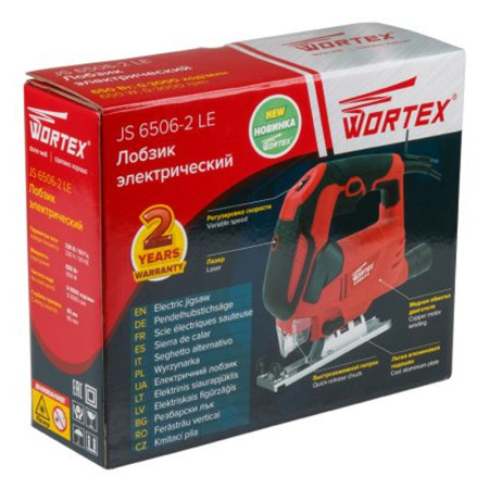 Лобзик  WORTEX JS 6506-2 LE (650Вт, глубина пропила 65мм, 2,2кг)