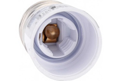 Переходник патрон Е27 на Е14 белый  GENERAL