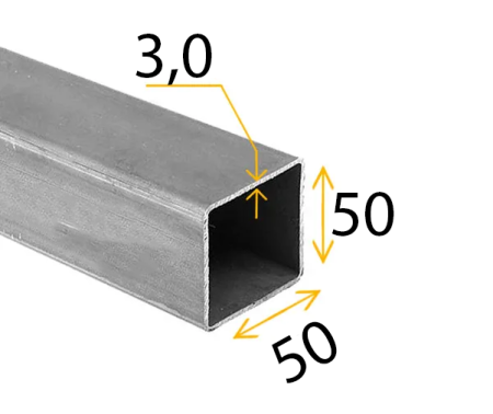 Труба проф   50х  50х  3,0мм  ГОСТ 8639-82