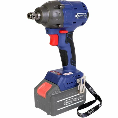 Гайковерт аккумуляторный ДИОЛД ГЭА-20 ЛИ-03 (20В,1акк,4.0Ач, патрон 1/2-1/4, 400Нм)