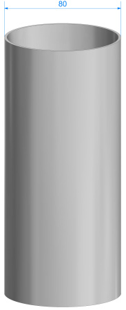 Труба водосточная  D 80мм  DOCKE STANDARD 3 м темно-коричневый