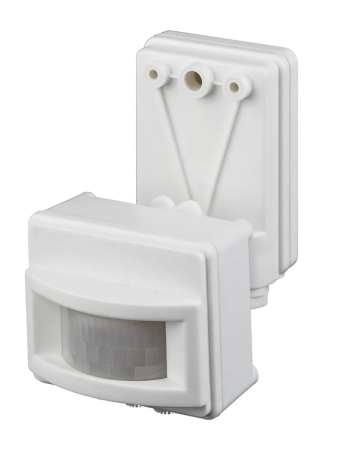 Датчик движения прожекторный 1200Вт, 120*,  12м белый  ЭРА