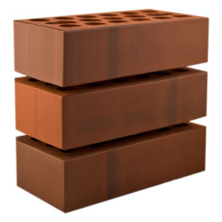 Кирпич керам лицевой одинар пустот 250х120х65  КЕРМА Premium Fusion Even