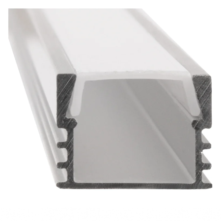 Профиль для свд ленты 16х12мм  2м с крепежем и рассеивателем GENERAL