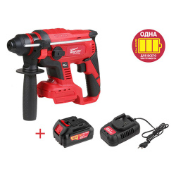Перфоратор аккумуляторный WORTEX CRH 1820-1 (18В, 1акк, 4Ач, SDS+,3 режим, 2.2Дж, 1.7кг)
