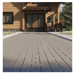 Плитка дорожная полимерно-песчаная  с 4-мя проушинами 700х700х70мм 