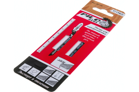 Полотна  для эл/лобзика T119BO, дерево  (2шт/уп.)  PILORAMA