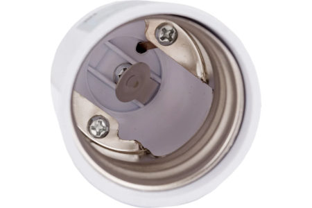 Переходник патрон Е27 на Е40 белый  GENERAL