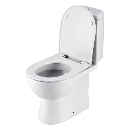 Унитаз белый ОСТИН компакт, сиденье дюропласт, микролифт 650х350х790  SANTEK