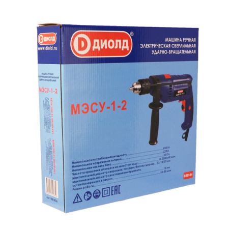 Дрель ударная  ДИОЛД  МЭСУ-1-2 (850 Вт,макс.диам.сверл.25мм)