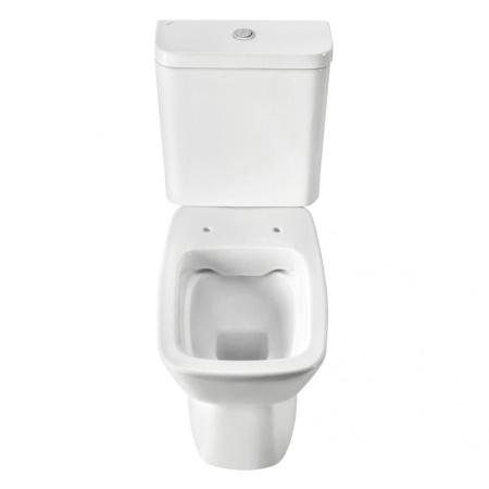 Унитаз белый НЕО компакт, безободковый, сиденье дюропласт, микролифт 650х370х780  SANTEK