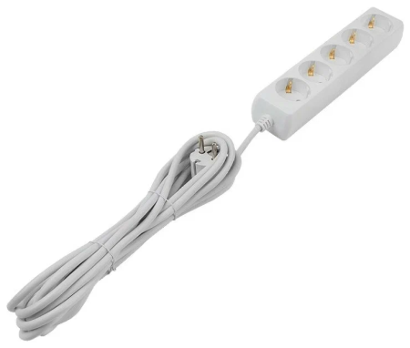 Удлинитель 5 местный  5 метров  16А, с/з  GENERAL