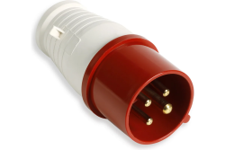 Вилка силовая переносная 32А, 3Р+з/к  (024)  SMARTBUY