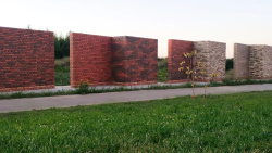 Кирпич керам лицевой одинар пустот 250х120х65  КЕРМА Красный