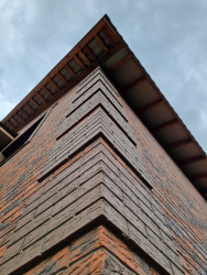 Кирпич керам лицевой утолщ пустот 250х120х88  КЕРМА Шоколад Рустик