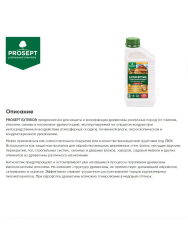 Состав защитный   5,0л  PROSEPT Exterior (концентрат 1:19) Трудновымываемый