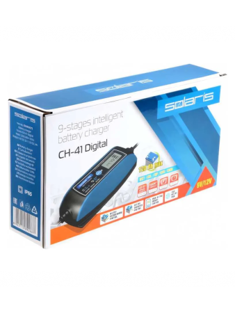 Зарядное устройство автомоб. SOLARIS CH-41 Digital (6/12В, 4A, до 120А*ч)