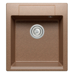Мойка иск мрамор накладная 460 х 500 х 200мм терракот ARGO  POLYGRAN