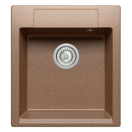 Мойка иск мрамор накладная 460 х 500 х 200мм терракот ARGO  POLYGRAN